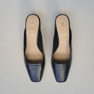 ALDO Leather Slip On Heels